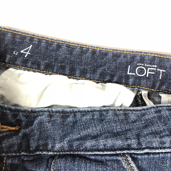 Ann Taylor LOFT Stretch Denim Mini Skirt - Picture 5 of 8